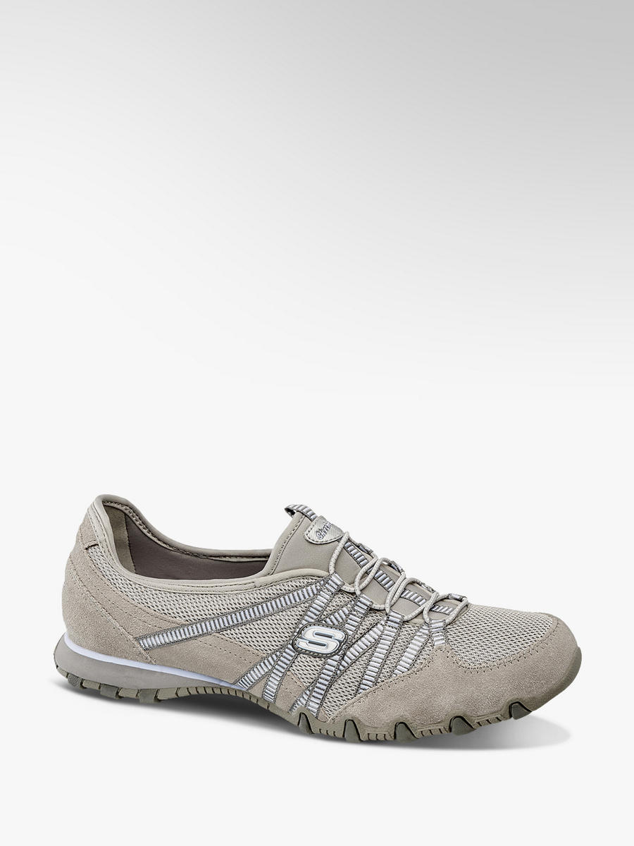 Slipper BIKERS HOT TICKET von Skechers in grau DEICHMANN Schuh | Damen Slipper Bikers Hot Ticket | online kaufen